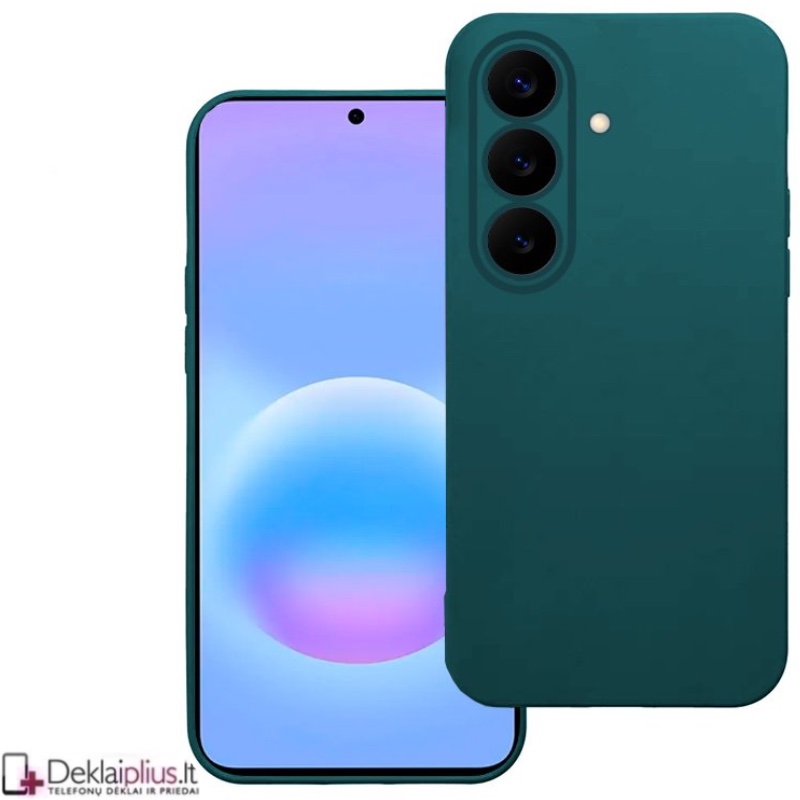 Guminis dėklas su kameros apsauga - žalias (Samsung Galaxy A57 5G) Guminis dėklas su kameros apsauga - žalias (Samsung Galaxy A57 5G)